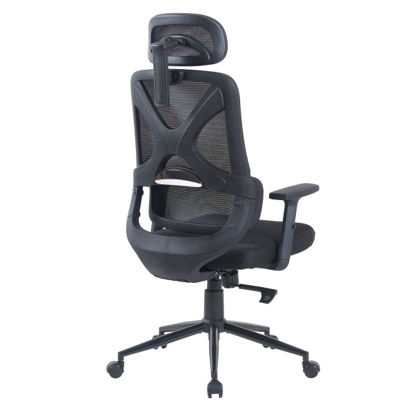 Крісло офісне ергономічне Level Black чорне ErgoMix