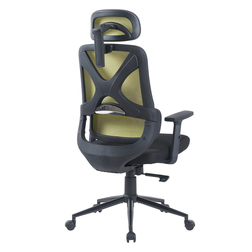 Ергономічне офісне крісло Level Green Black чорно-зелене ErgoMix