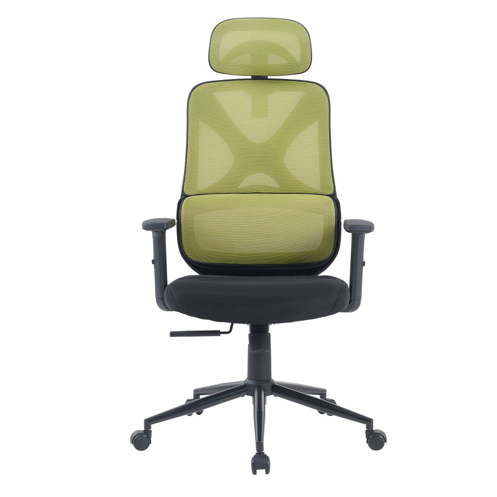 Ергономічне офісне крісло Level Green Black чорно-зелене ErgoMix