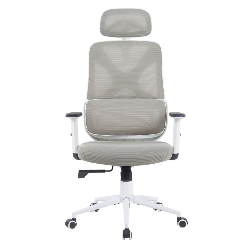 Ергономічне офісне крісло Level Light Grey світло-сіре ErgoMix