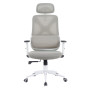 Ергономічне офісне крісло Level Light Grey світло-сіре ErgoMix