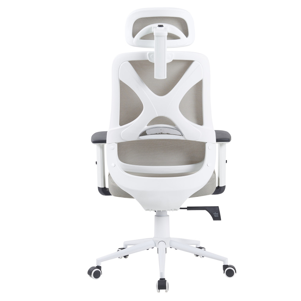 Ергономічне офісне крісло Level Light Grey світло-сіре ErgoMix