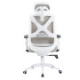 Ергономічне офісне крісло Level Light Grey світло-сіре ErgoMix