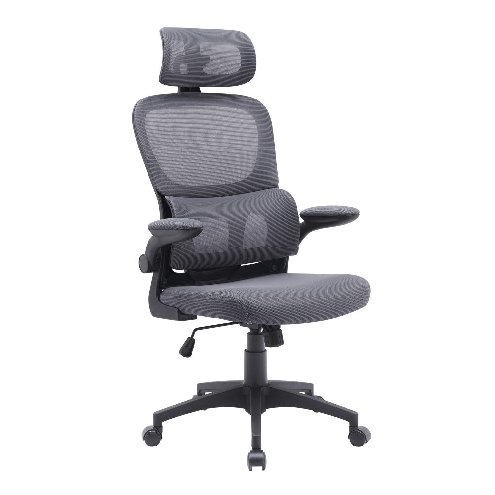 Ергономічне офісне крісло Torso Grey сіре ErgoMix