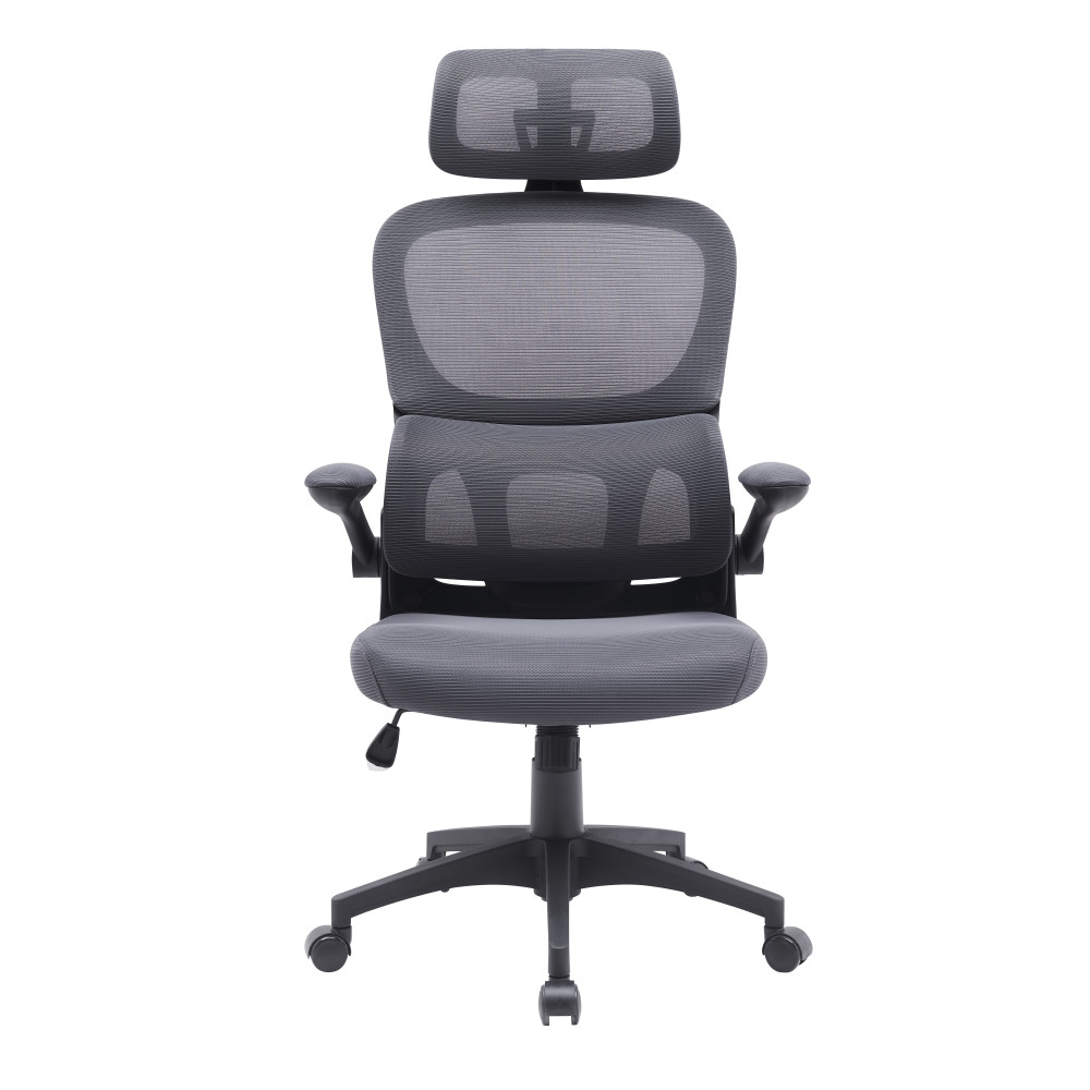 Ергономічне офісне крісло Torso Grey сіре ErgoMix