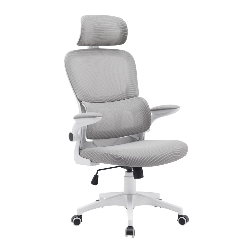 Ергономічне офісне крісло Torso Light Grey світло-сіре ErgoMix