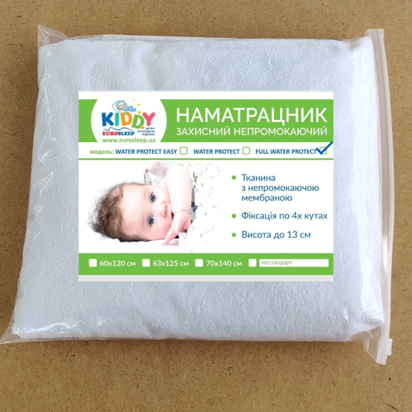 Дитячий наматрацник Eurosleep Full Water Protect нестандартного розміру