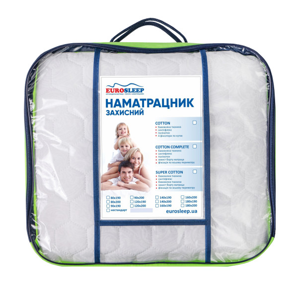 Наматрацник Eurosleep Cotton Complete нестандартного розміру