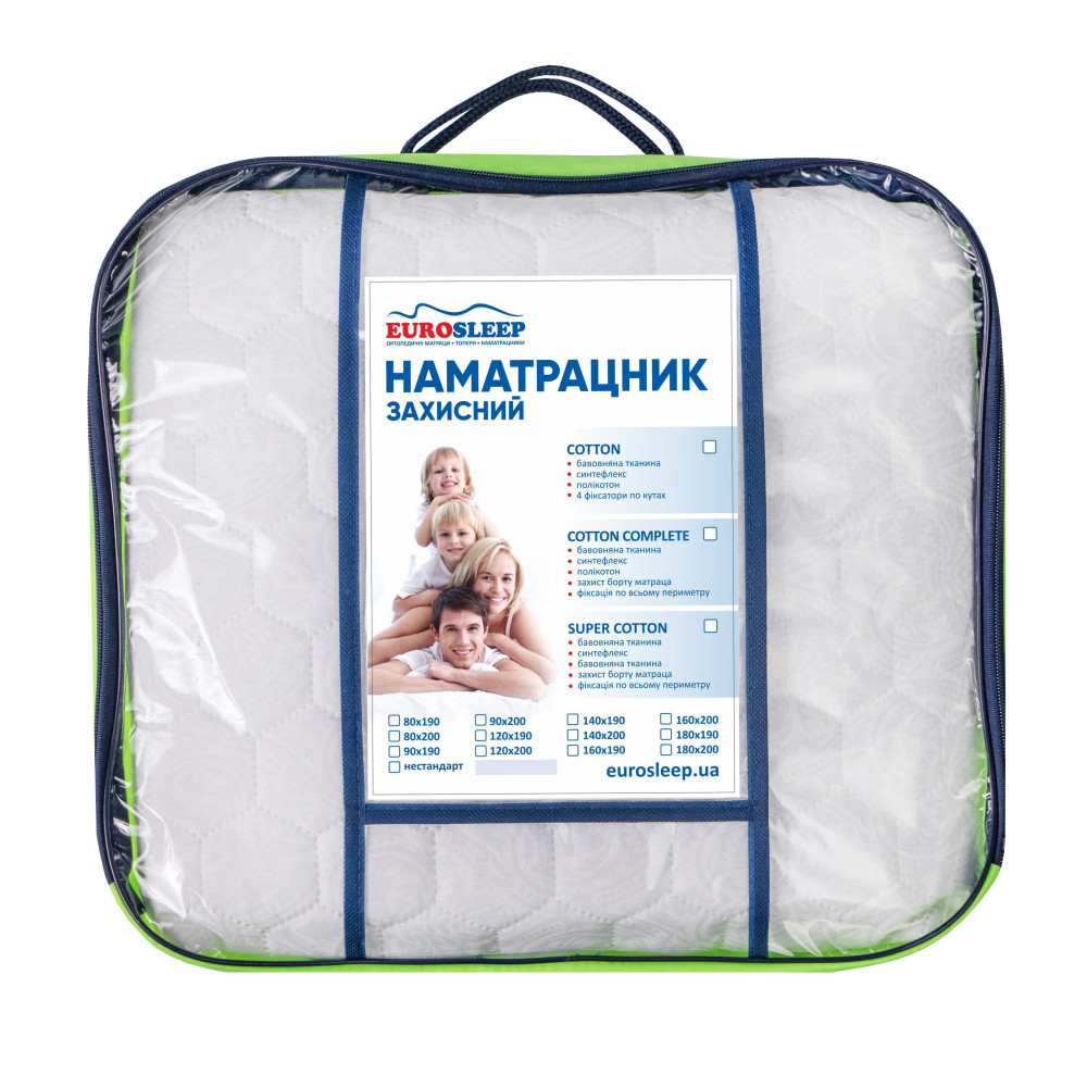 Наматрацник Eurosleep Cotton нестандартного розміру