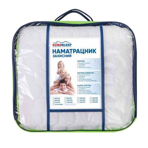 Наматрацник Eurosleep Super Cotton нестандартного розміру