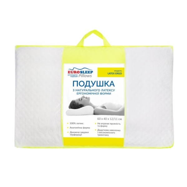 Ортопедична подушка Eurosleep Latex Ergo 60x40