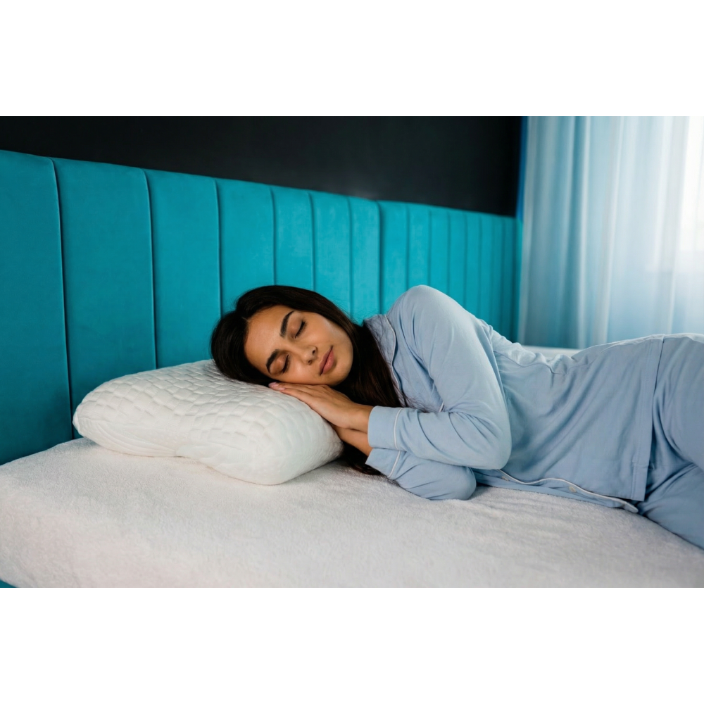 Ортопедична подушка Eurosleep Memory Spa з касторовою олією 54x40x14 см