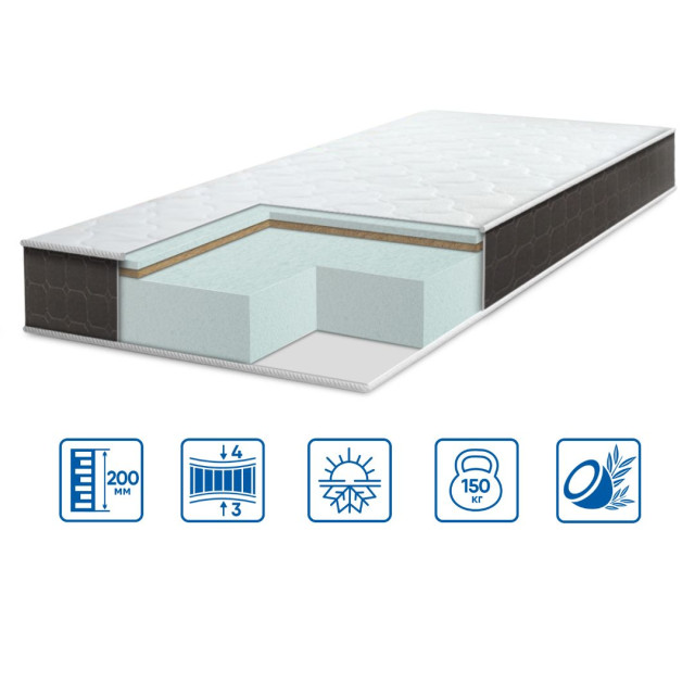 Матрац безпружинний Eurosleep Bionic Cocos 80x190
