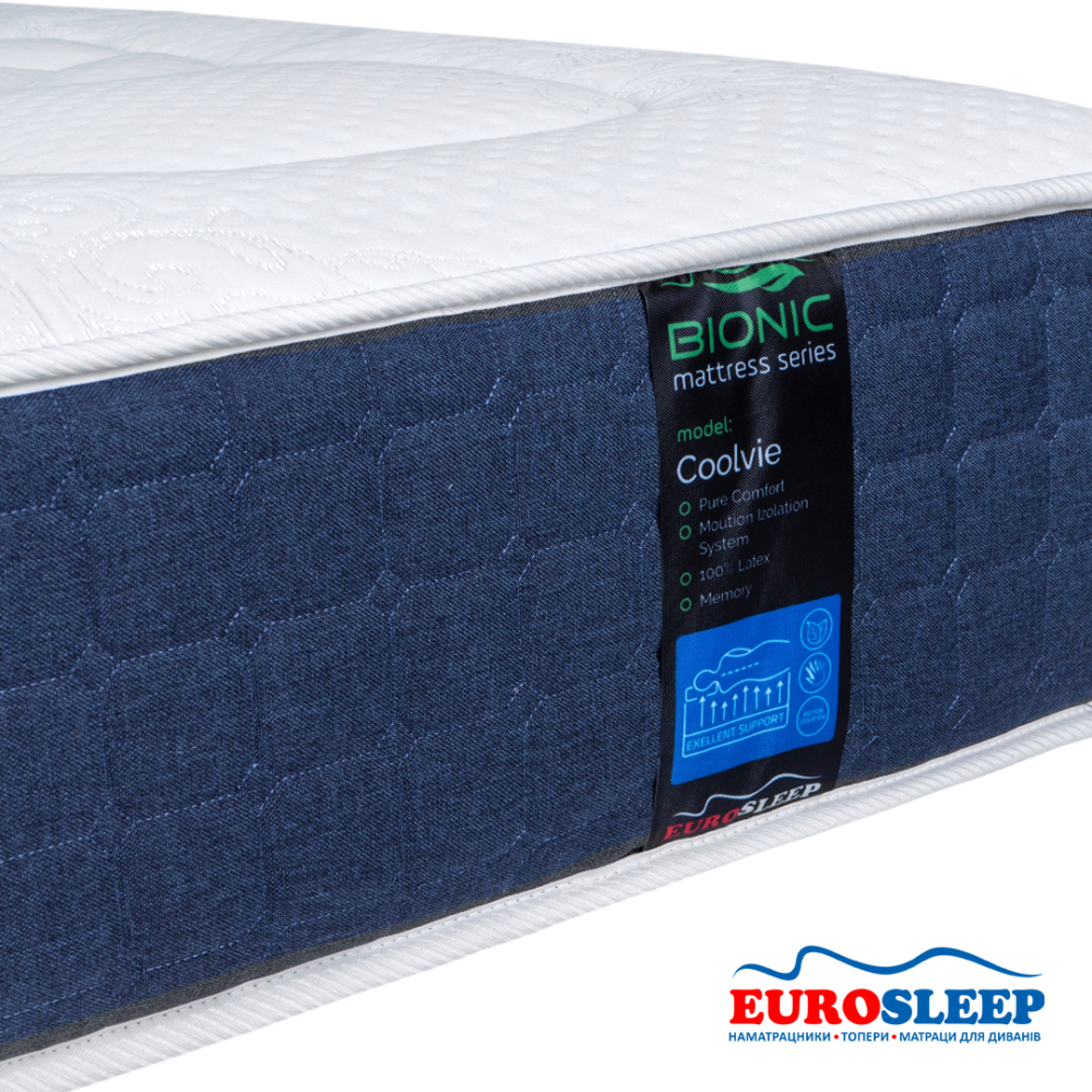 Матрац безпружинний Eurosleep Bionic - Coolvie нестандартного розміру