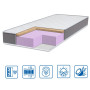 Матрац безпружинний Eurosleep Brave "Foam-Cocos" 120x200 см