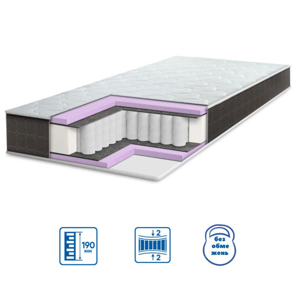 Матрац пружинний Eurosleep Brave "Spring Foam" Трикотаж нестандартного розміру