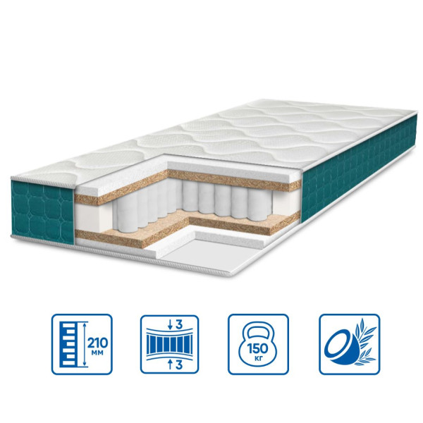 Матрац пружинний Eurosleep Fresh "Spring Cocos" нестандартного розміру
