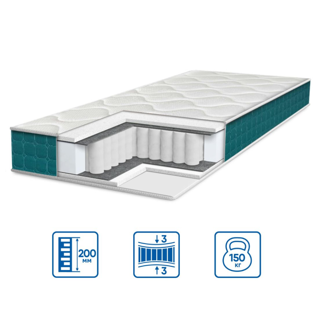 Матрац пружинний Eurosleep Fresh "Spring" нестандартного розміру