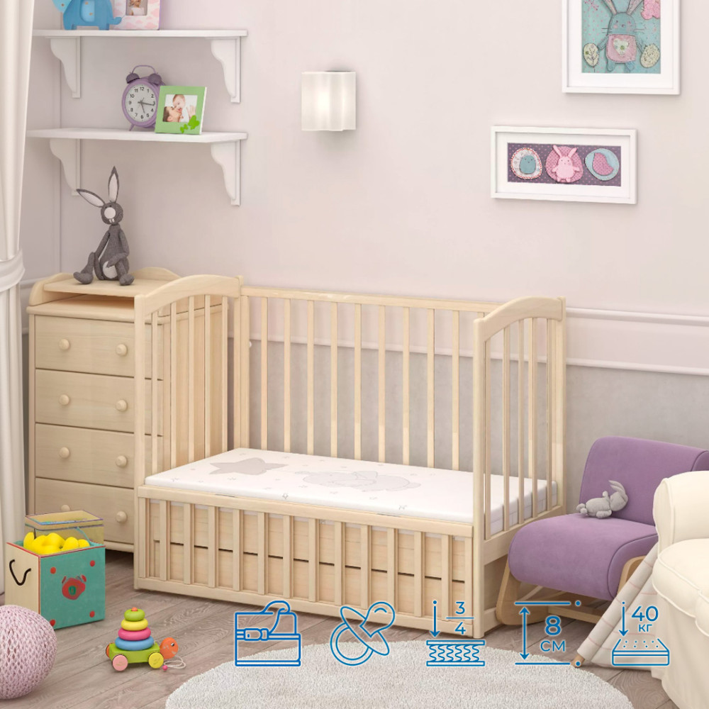 Матрац дитячий безпружинний Matroluxe Kinder (Кіндер) 60x120