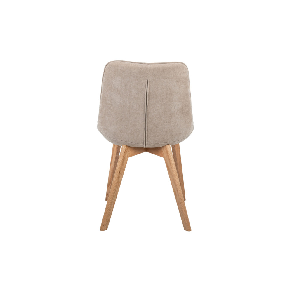 Стілець обідній M-79 бежевий льон + натуральний каучук Vetro