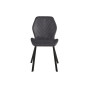 Стілець обідній N-54 темно-сірий велюр + чорний Vetro