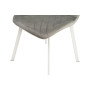Стілець обідній N-54 світло-сірий велюр + білий Vetro