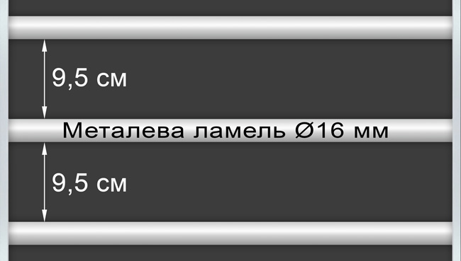 Стандартна металева основа для ліжка Комфорт Дуо Метакам
