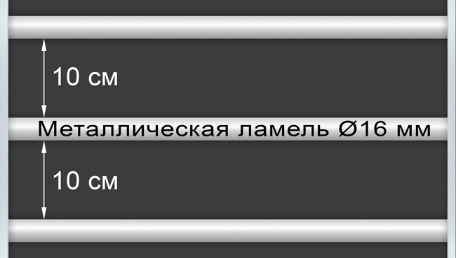Стандартное металлическое основание для кровати-чердака Дабл