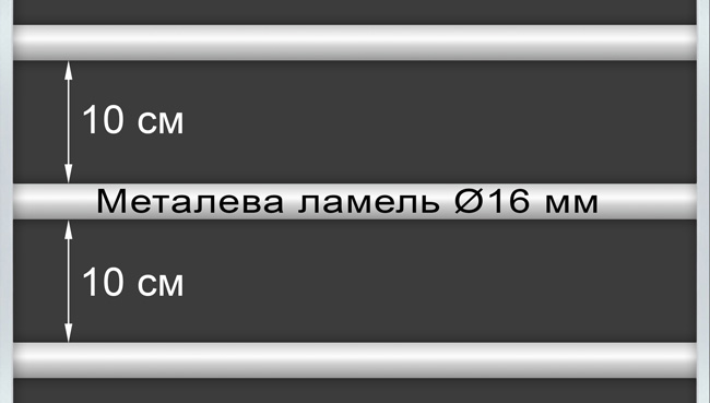 Стандартна металева основа для ліжка-горища Дабл